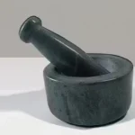 Green Marble Mortar and Pestle Set for Spice Grinding