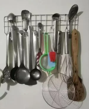 Stainless Steel Wall-Mounted Kitchen Organizer