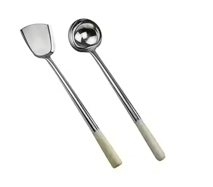 2-Piece Stainless Steel Wok Tool Set