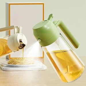 2-in-1 Glass Oil Sprayer & Dispenser Bottle – 500ml