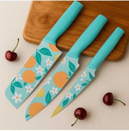 3-Piece High-Carbon Stainless Steel Knife Set